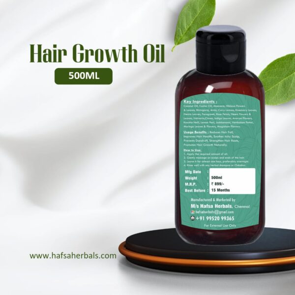 Hair Growth Oil - 500 ML - Image 2